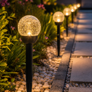 Lampe Solaire LED Extérieure – Éclairage Étanche à Détection de Mouvement pour Jardin, Terrasse et Entrée