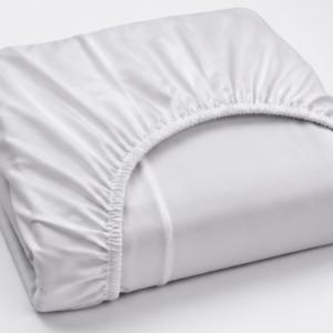 Drap-Housse Blanc 90x200 cm – Housse de Matelas Ajustée avec Bords Élastiques
